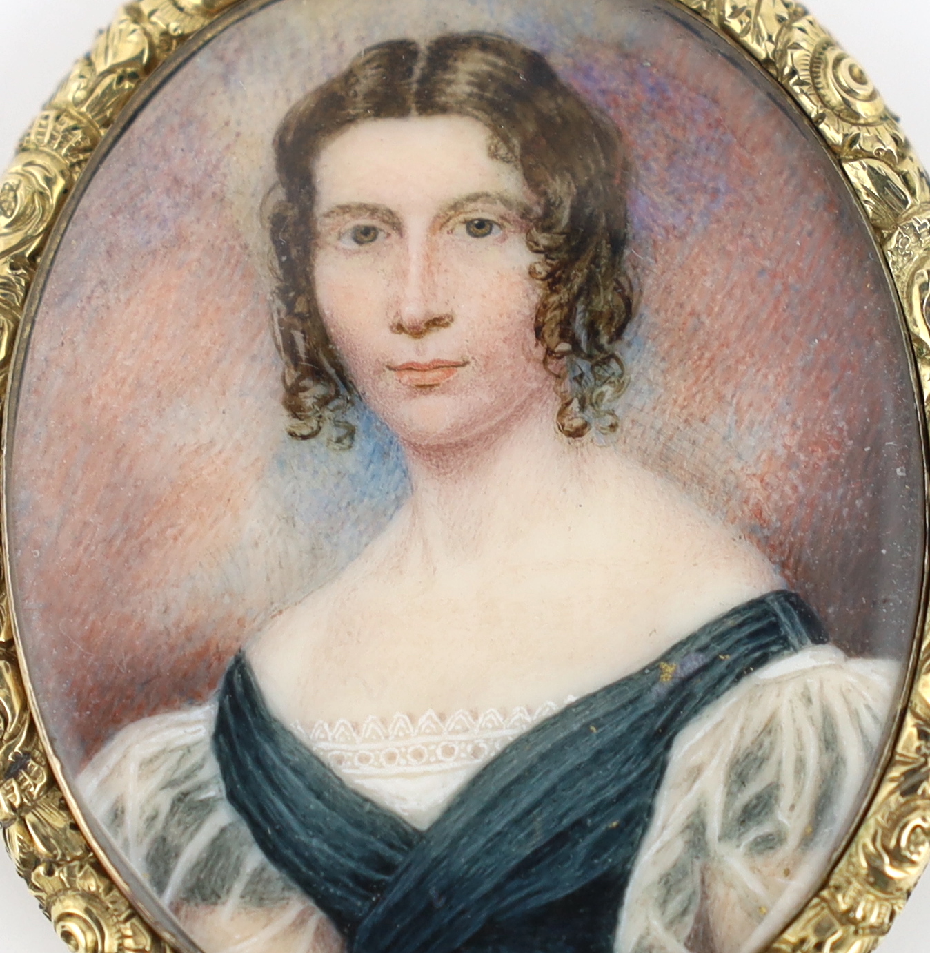 Peter Paillou Jnr (British, 1757-c.1832), Portrait miniature of a lady, watercolour on ivory, 4.2 x 3.4cm. CITES Submission reference LL3ARL8P